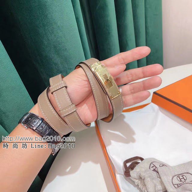 HERMES女士皮帶 愛馬仕Kelly小牛皮抽拉式腰帶  jjp1773